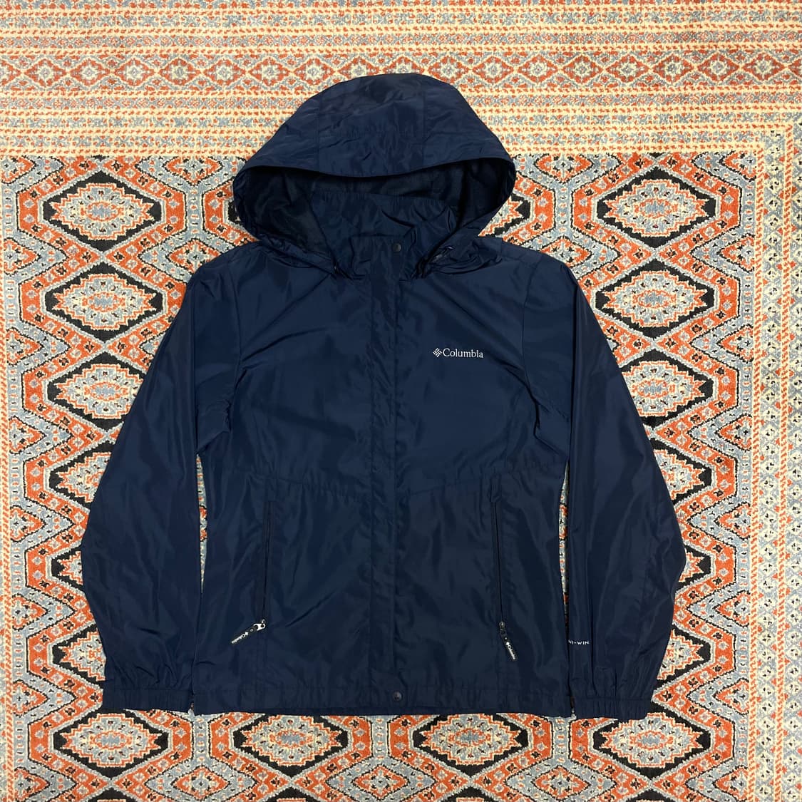 컬럼비아 네이비 바람막이 자켓 여성S 상품이미지1