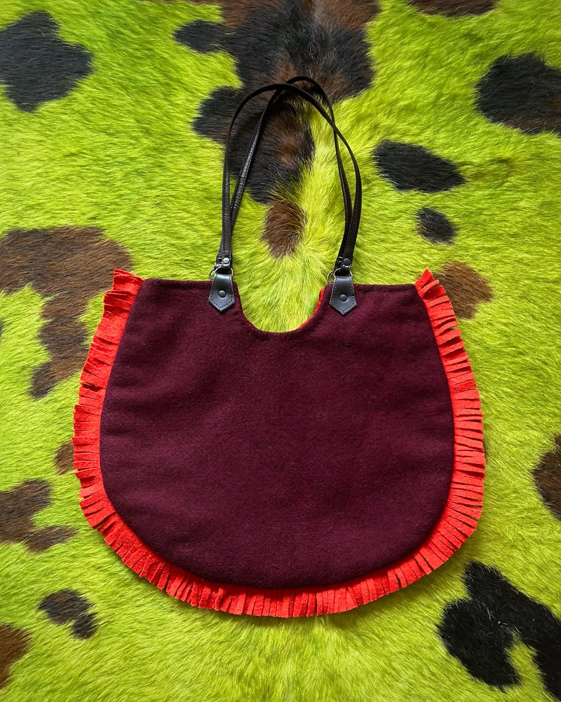 JAMIN PUECH Fringe Wool Shoulder Bag 상품이미지6