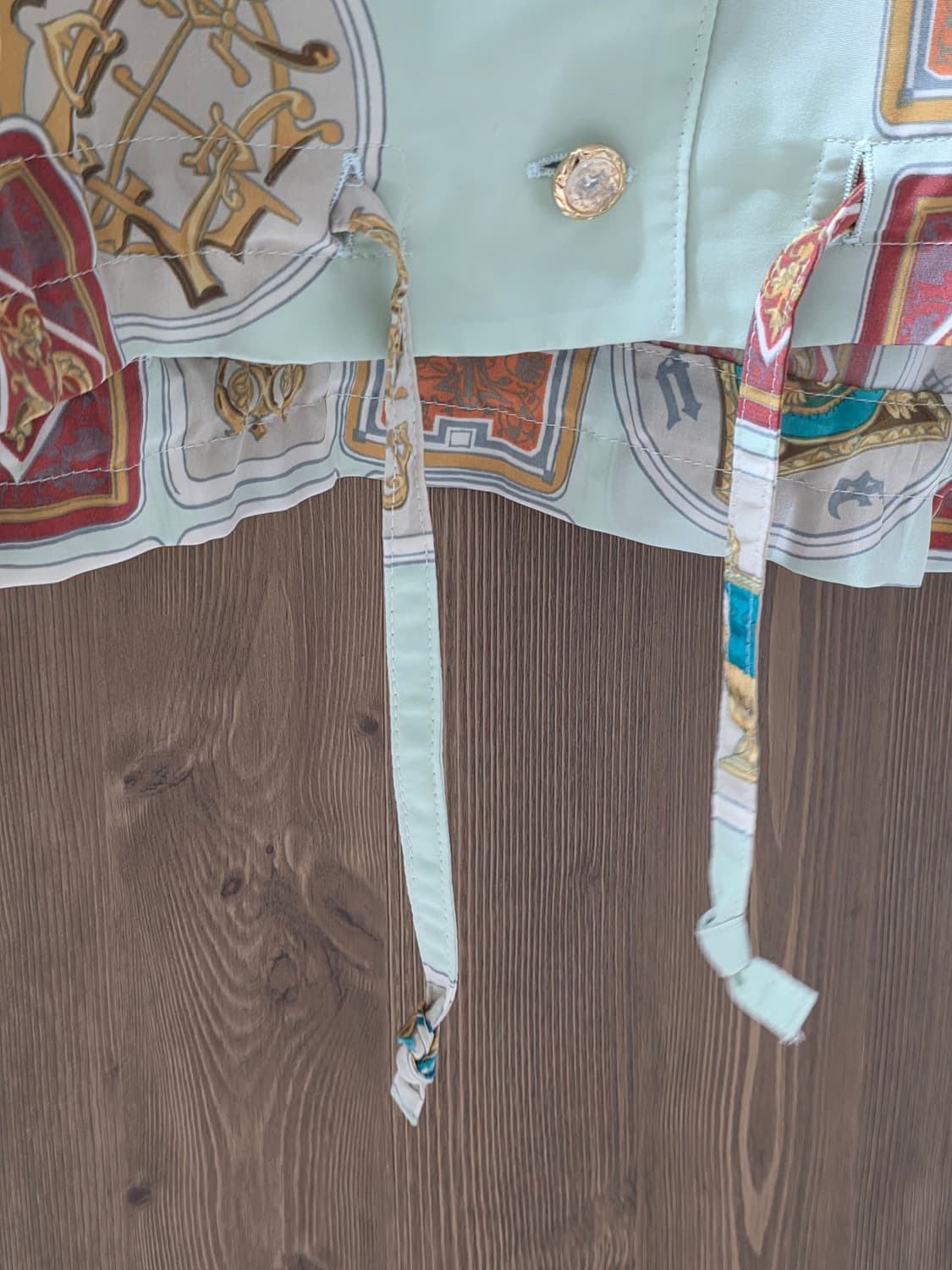 빈티지 패턴 블라우스 상품이미지4