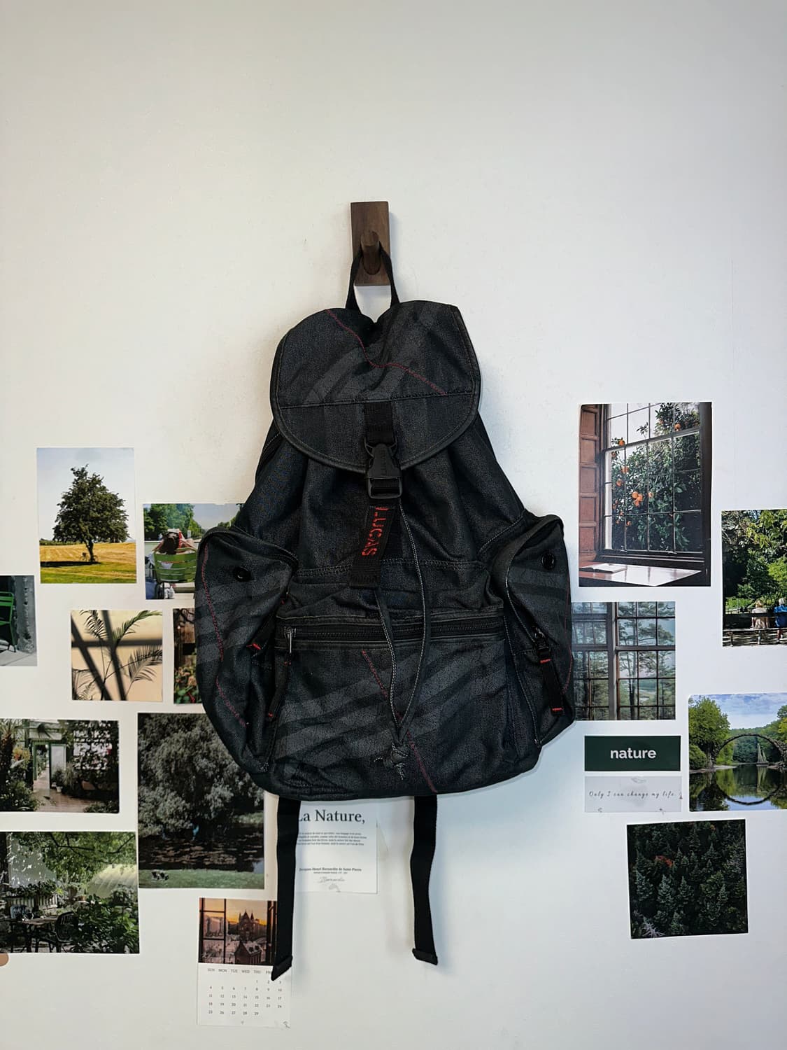 Lucas black denim 3 pocket 백팩 상품이미지1