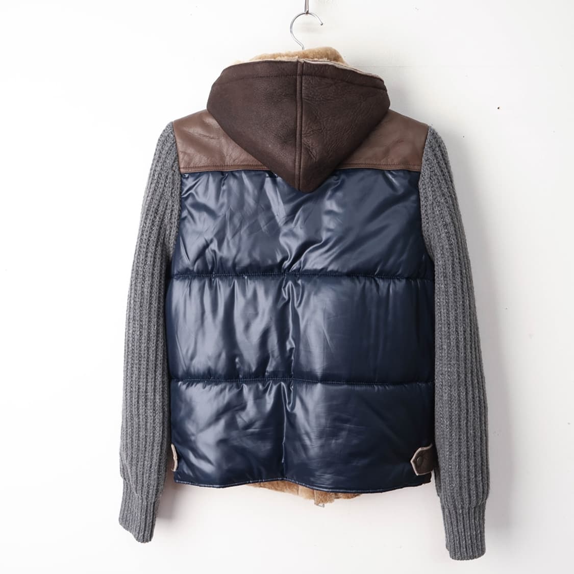 95/DACUTE 가죽 후드 자켓 상품이미지2