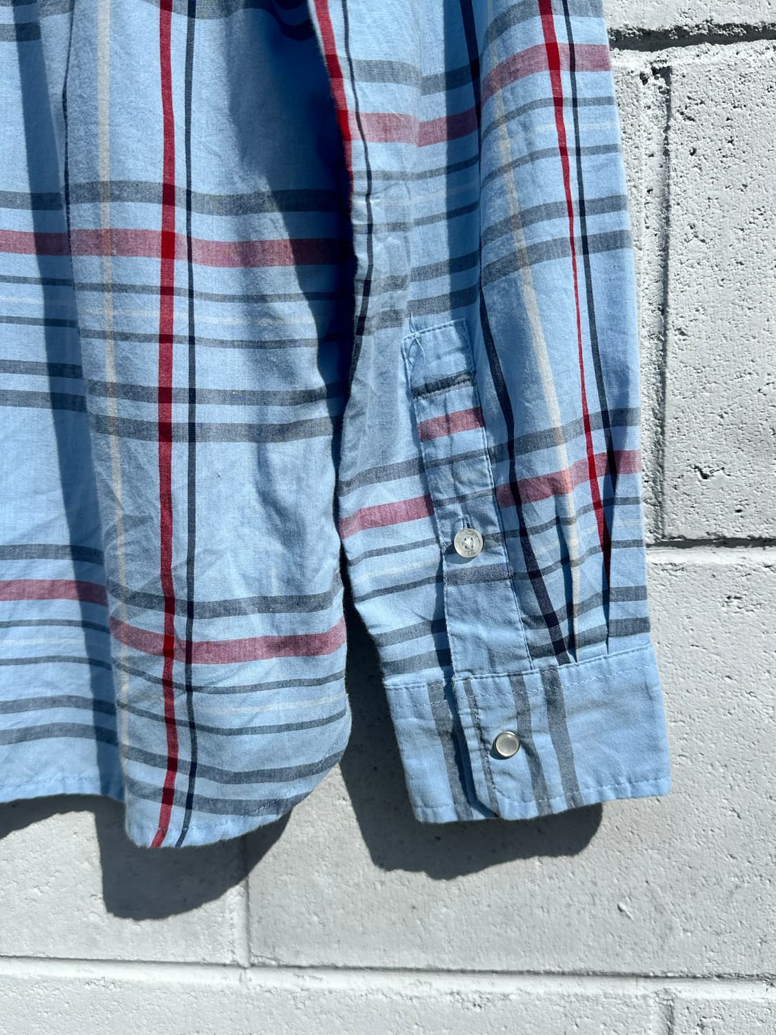 리바이스 블루 체크 웨스턴 셔츠 상품이미지4