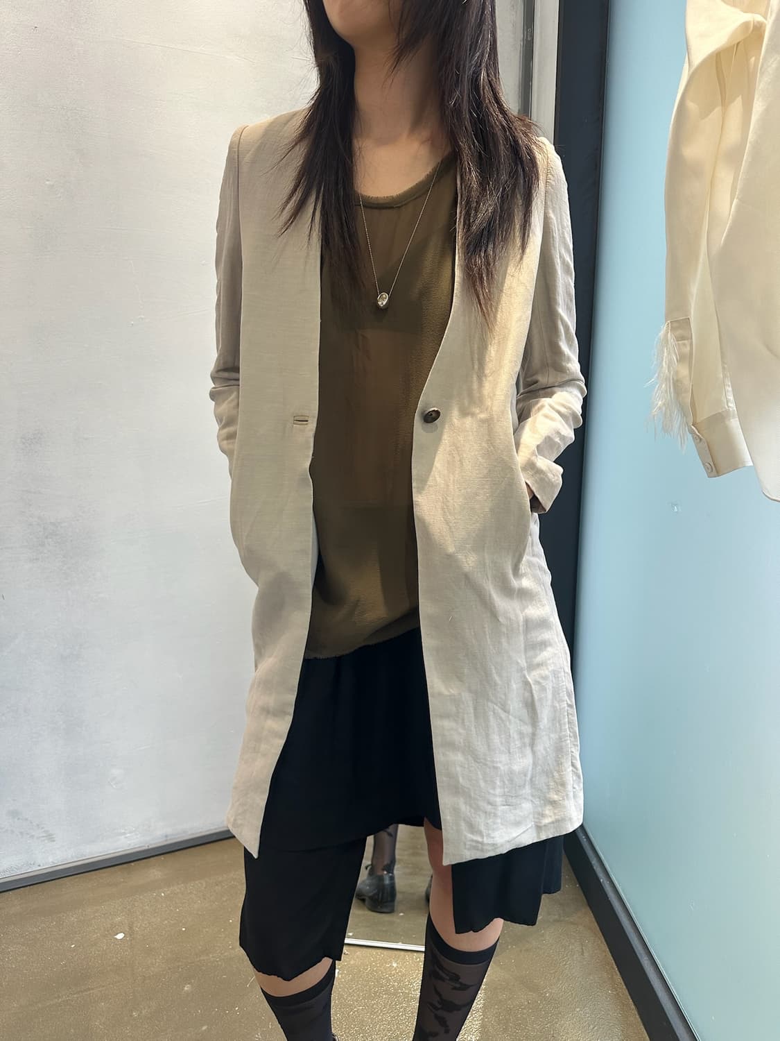 Helmut Lang Linen Coat 상품이미지2
