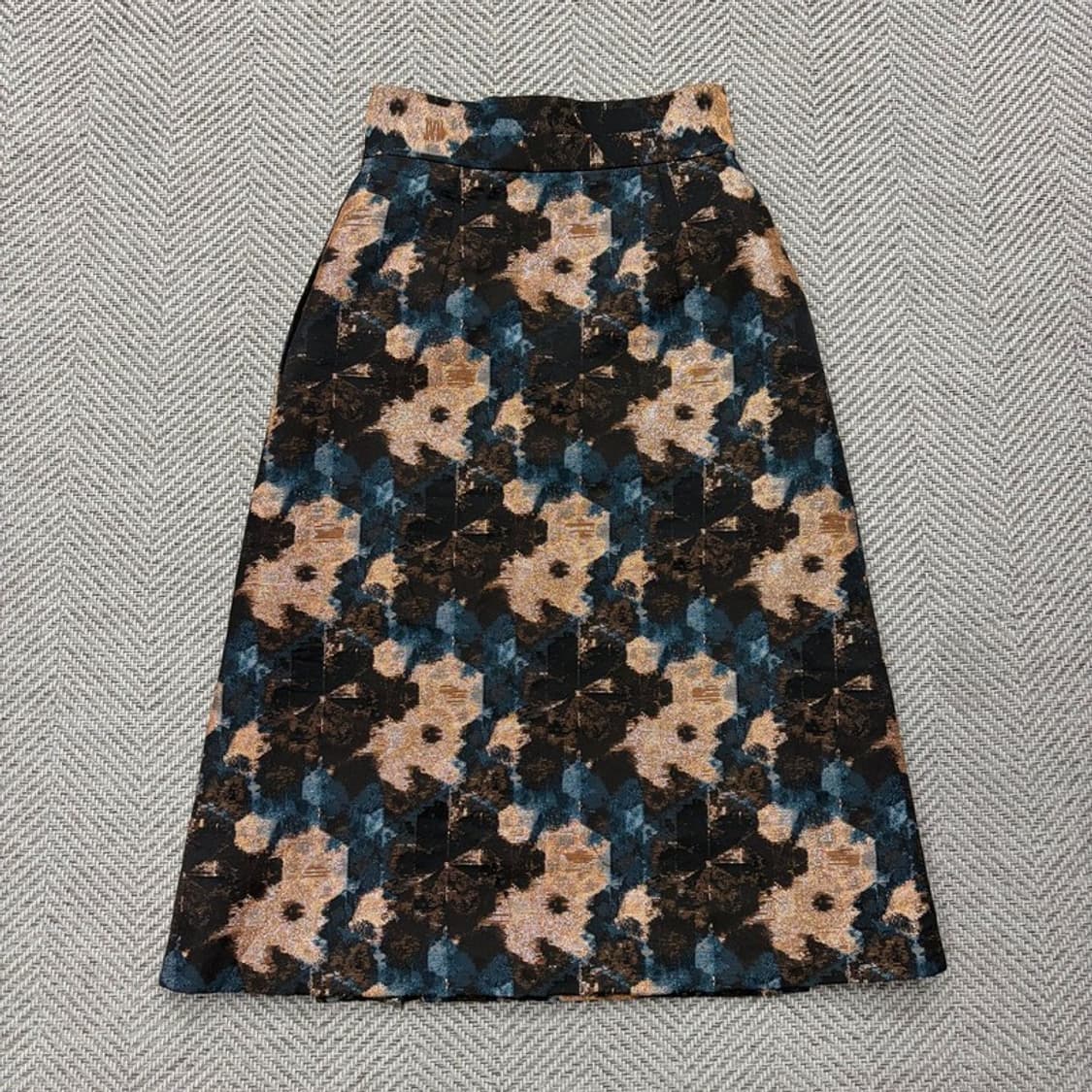 그랜드마더 글로시 플라워 랩 스커트 v2271  상품이미지2