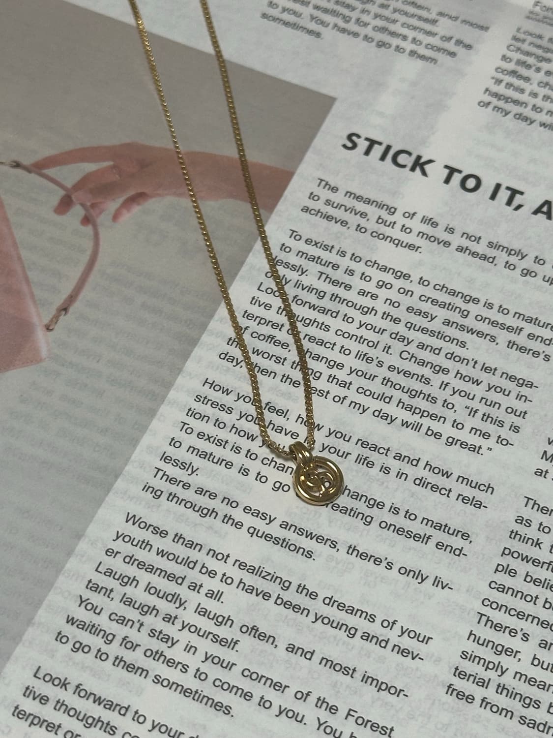 디올 CD 로고 목걸이 상품이미지3