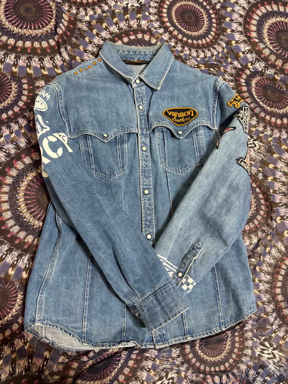 Vanson Leathers Denim Jacket 상품이미지1