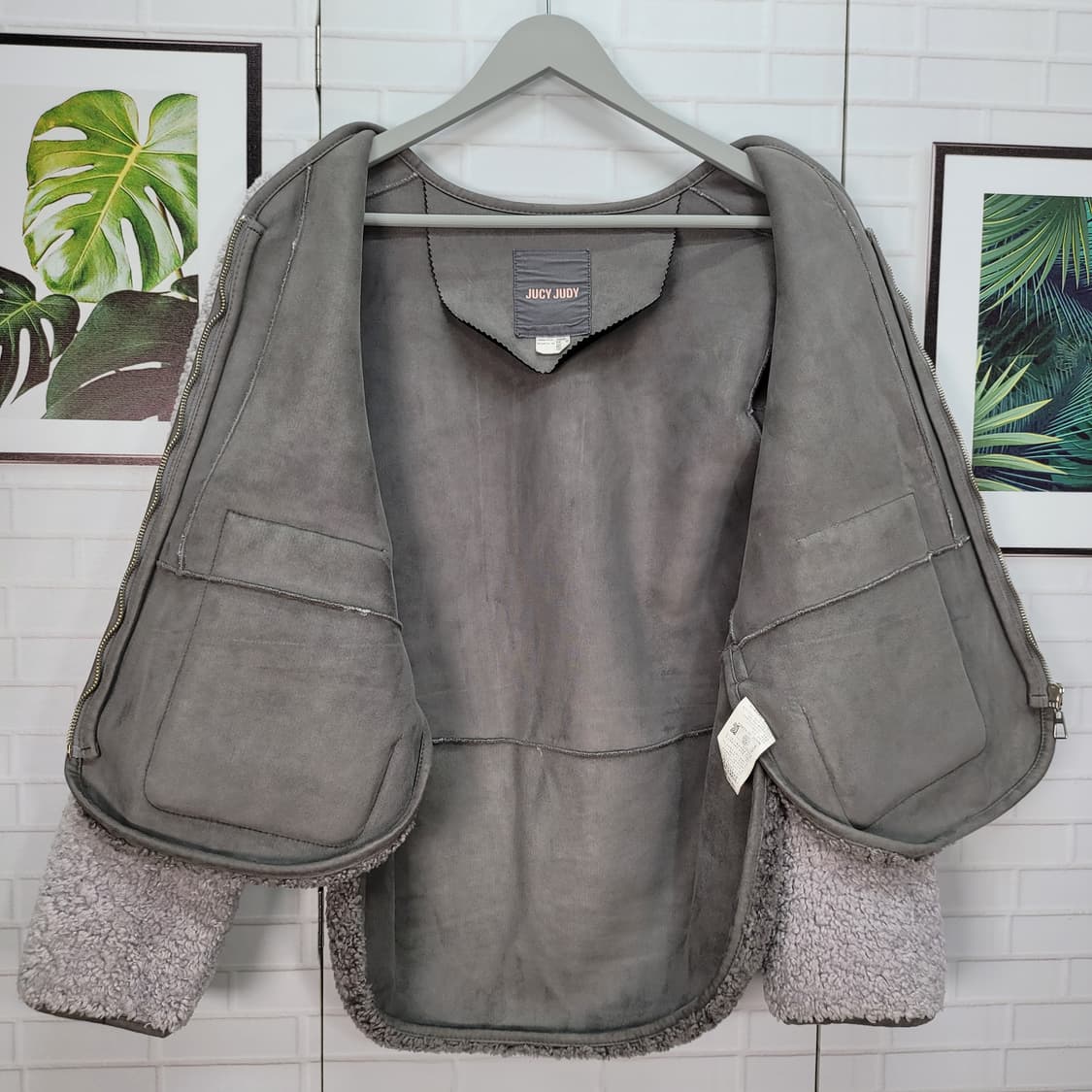 JUCY JUDY 쥬시쥬디 뽀글이 집업 자켓 55 사이즈 상품이미지5