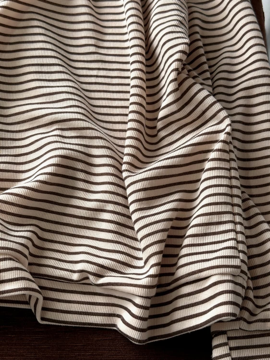 Border stripe design L/S knit top 상품이미지3