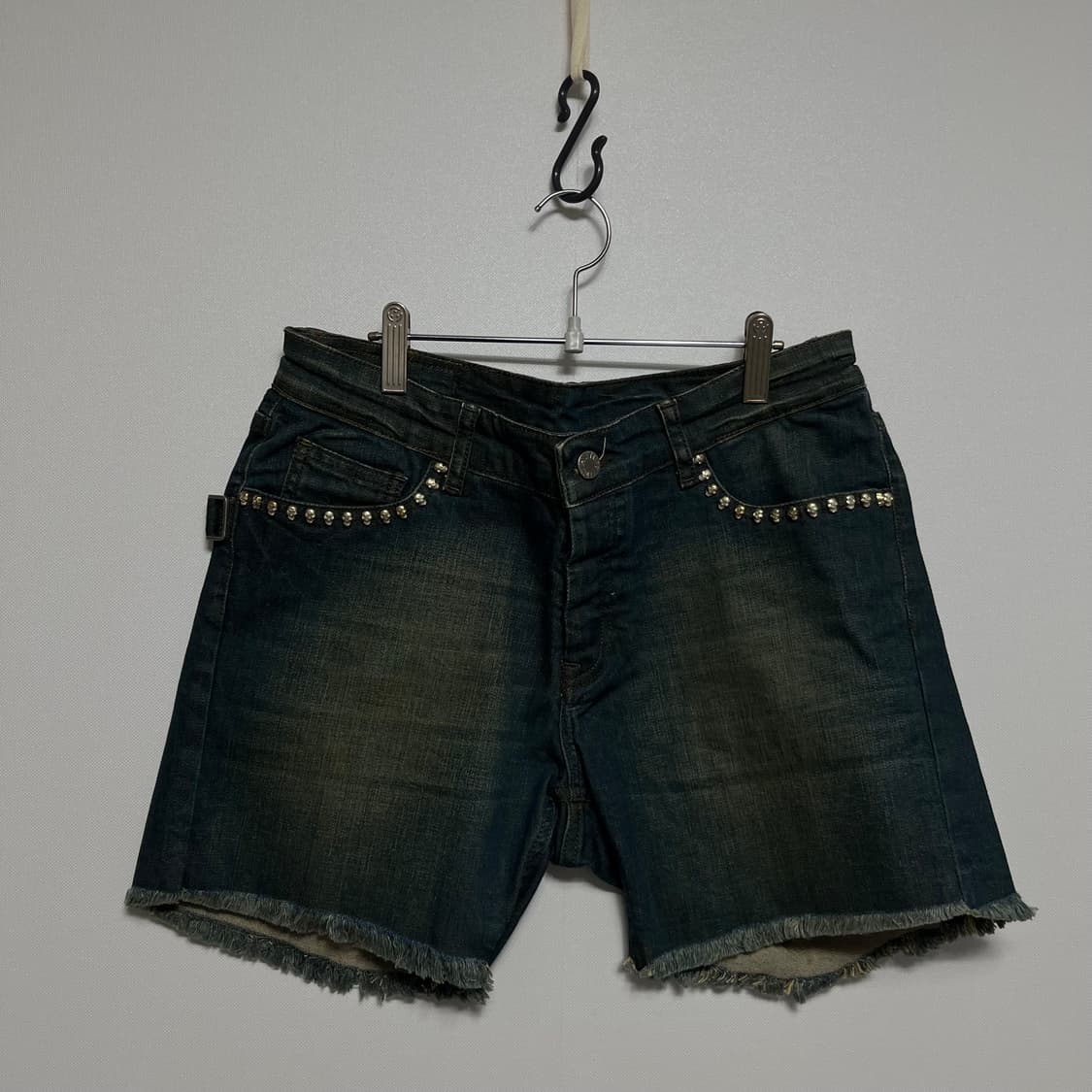 쟈딕앤볼테르 해골 스터드 데님 반바지 컷오프 38 상품이미지1