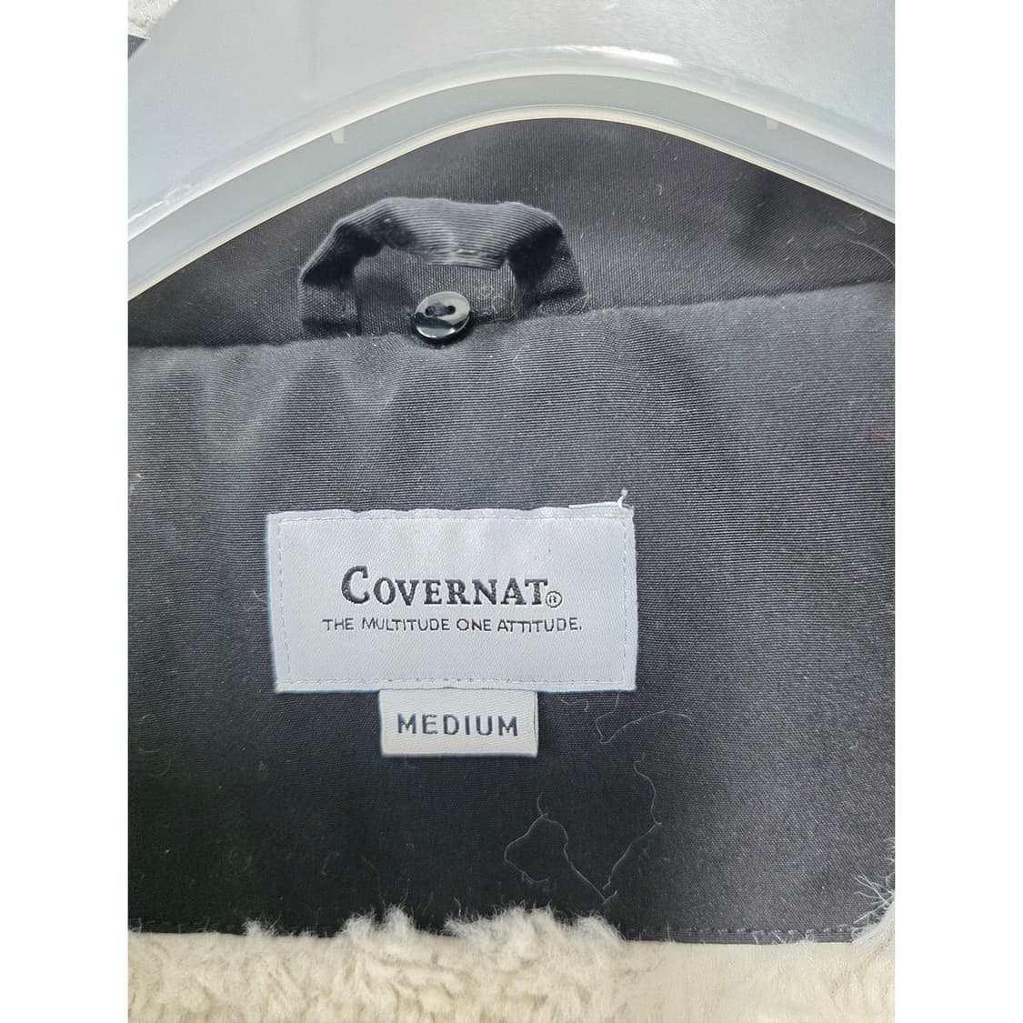 택포// 커버낫 블랙 양털 코치자켓 M 상품이미지2