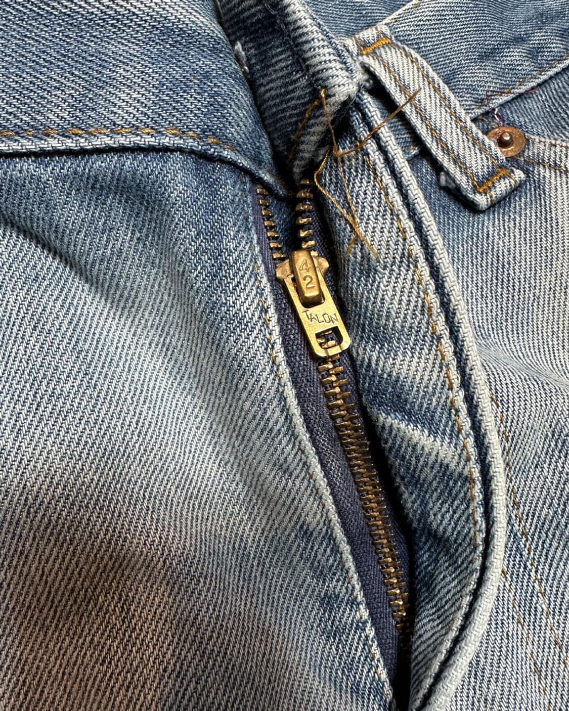 80s 리바이스517 부츠컷 오렌지탭 데님 팬츠 38x36 상품이미지6