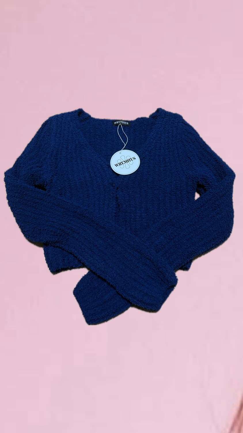 새상품 와이낫어스 크롭 가디건 상품이미지3