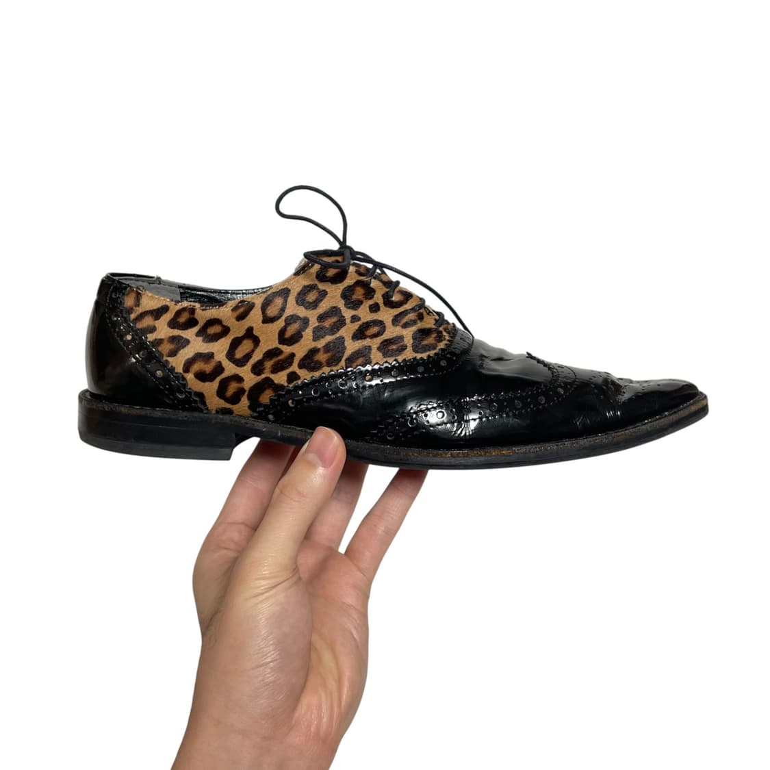 트리콧 꼼데가르송 레오파드 윙팁 상품이미지6