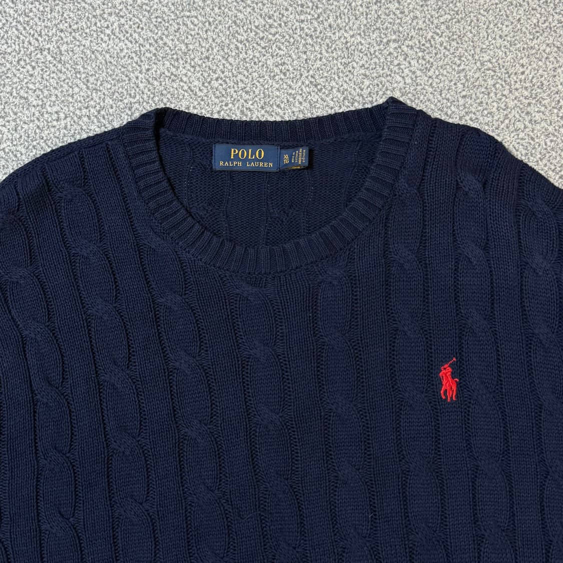 폴로 랄프로렌 꽈배기 니트 XL 상품이미지3