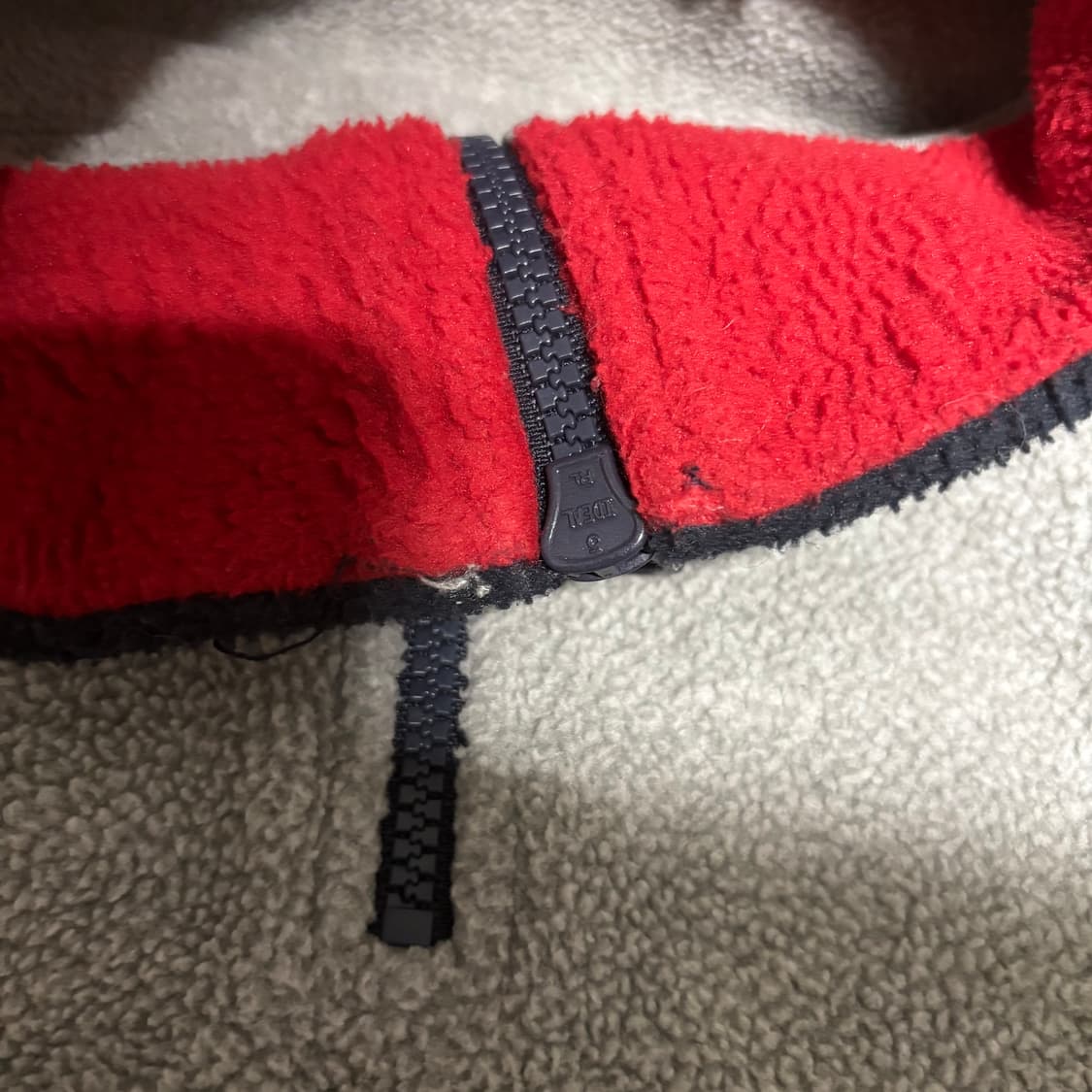 폴로 빅로고 성조기 하프집업 후리스 M 상품이미지5