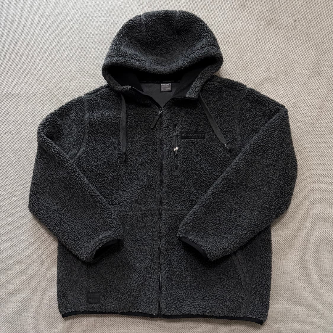 디스커버리 뽀글이 플리스 후드집업 상품이미지1