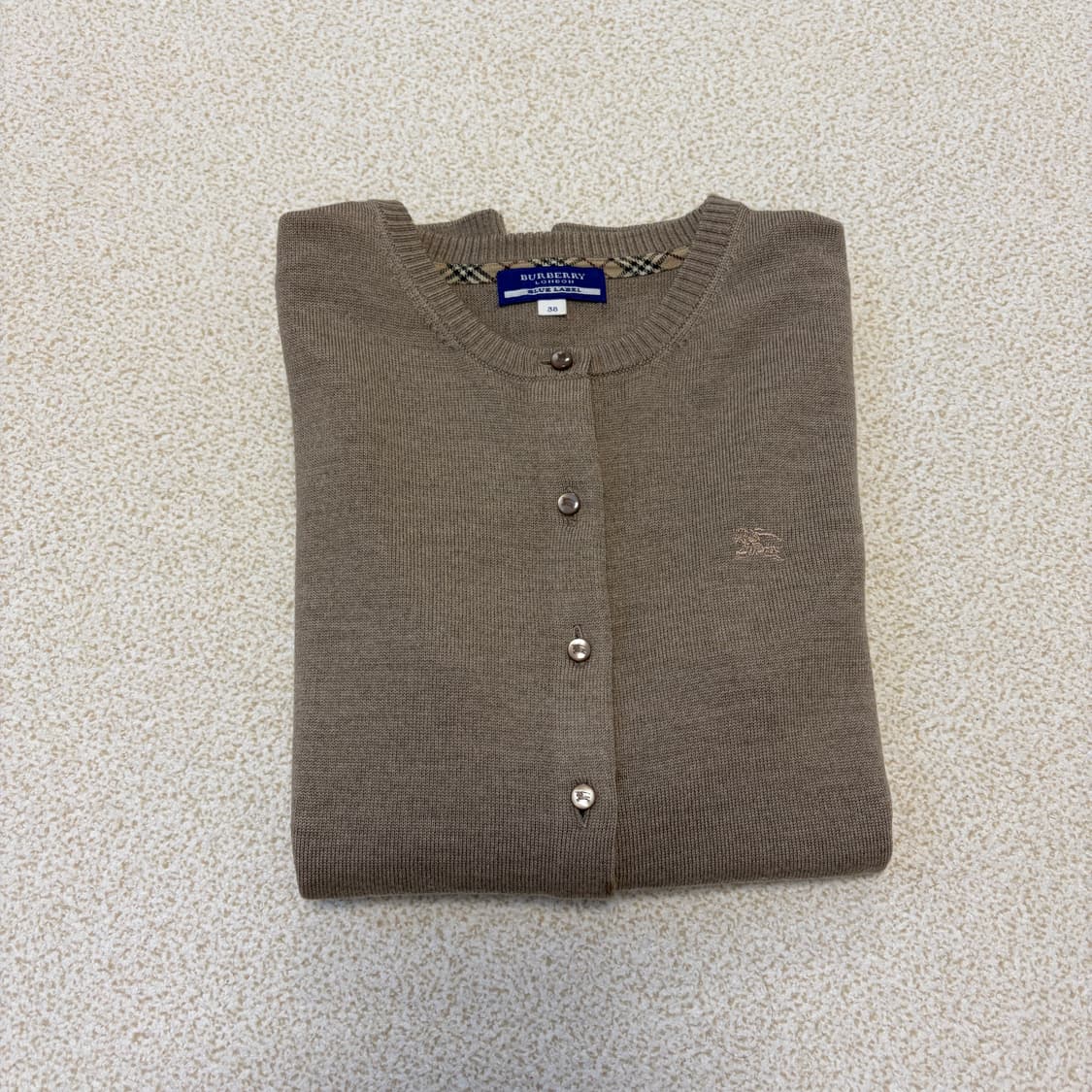 버버리 런던 울 가디건 코코아 상품이미지1