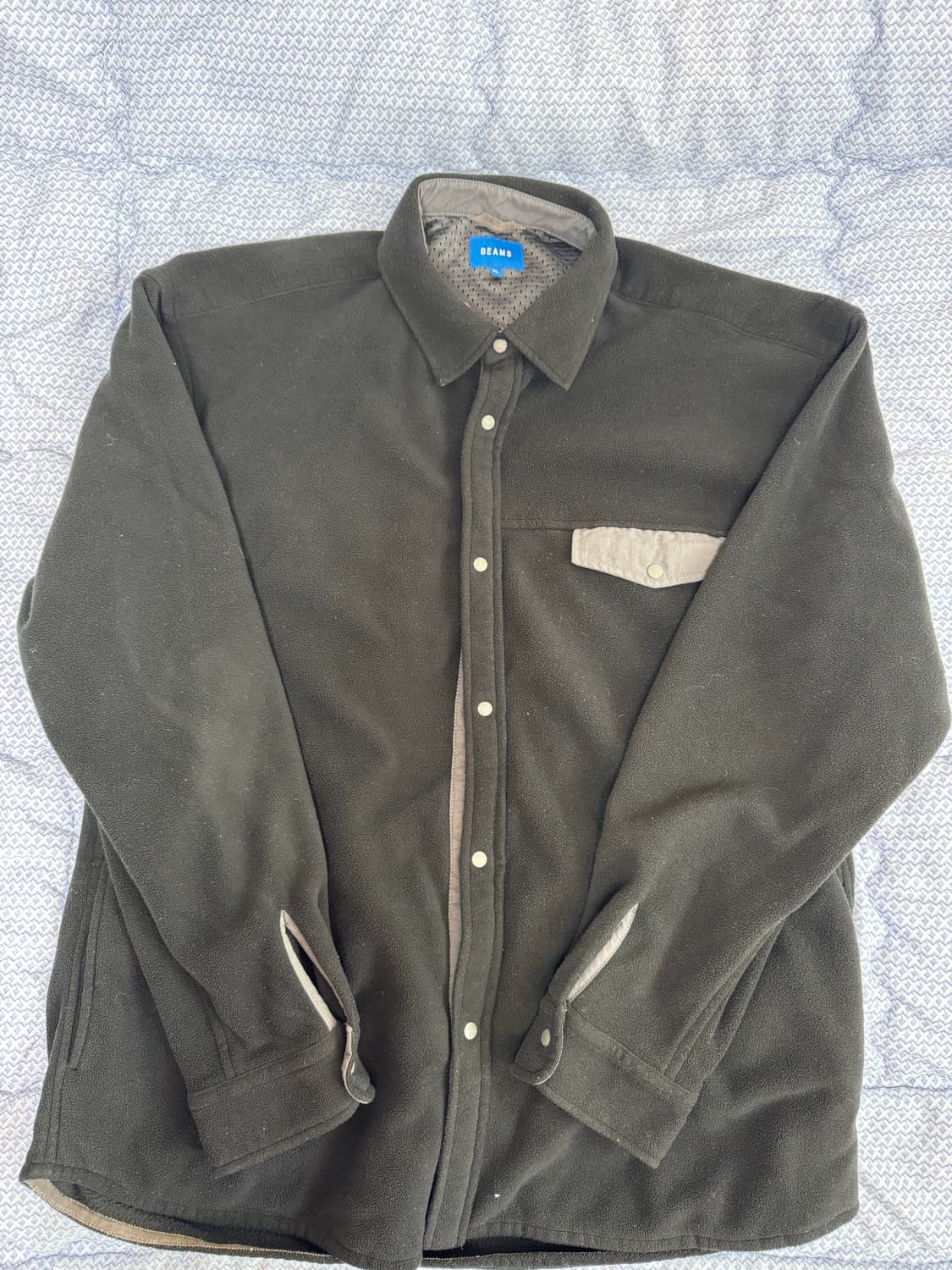 빔즈 beams 후리스자켓 블랙 xl 상품이미지1