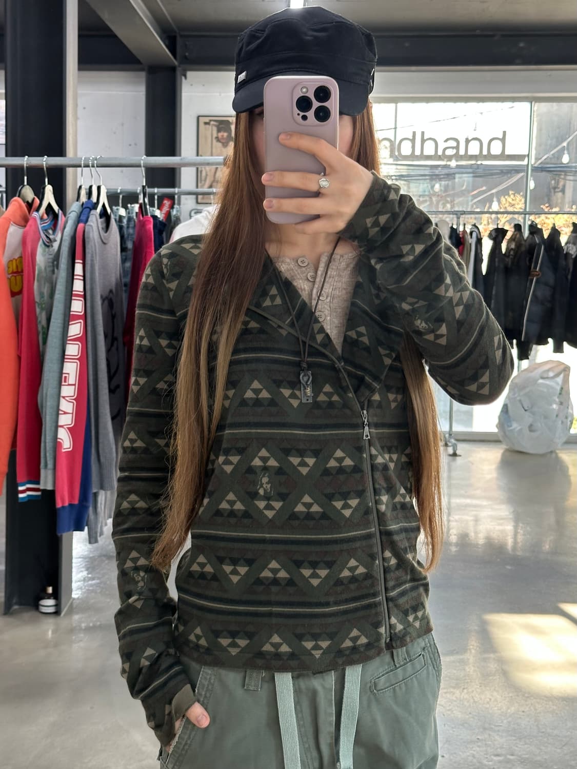 히스테릭글래머 히스걸 사선지퍼 코튼라이더자켓 상품이미지6