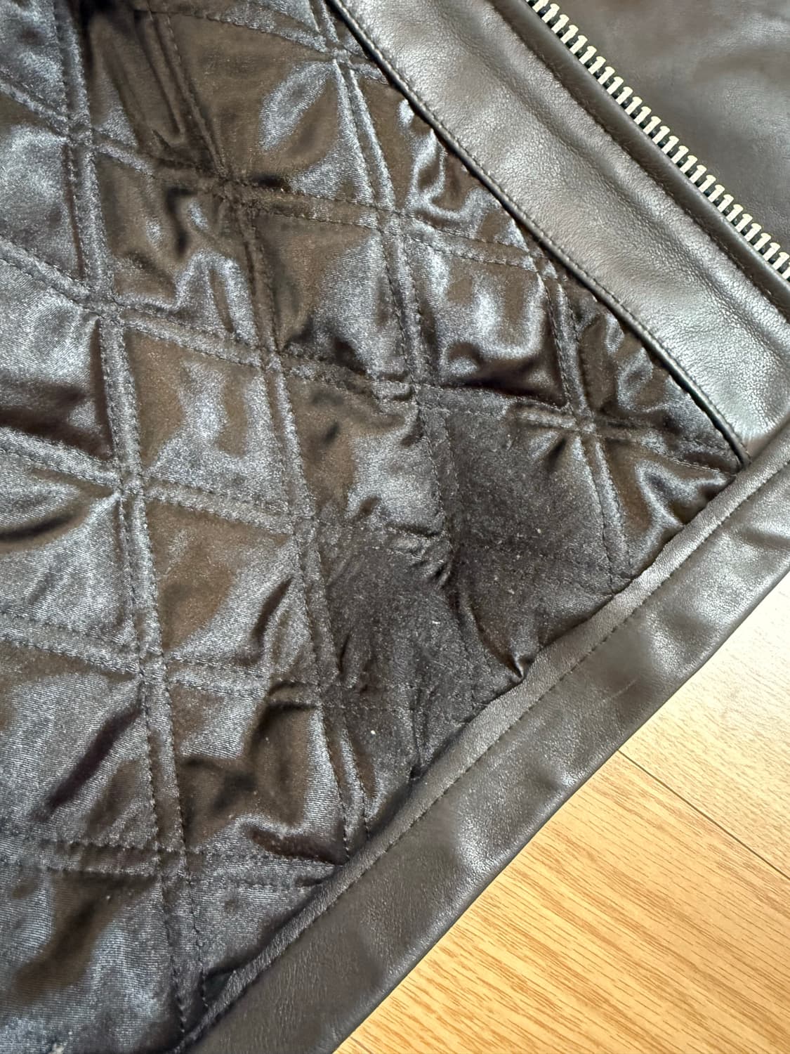 스투시 레더 빙 자켓 블랙 M사이즈 상품이미지9