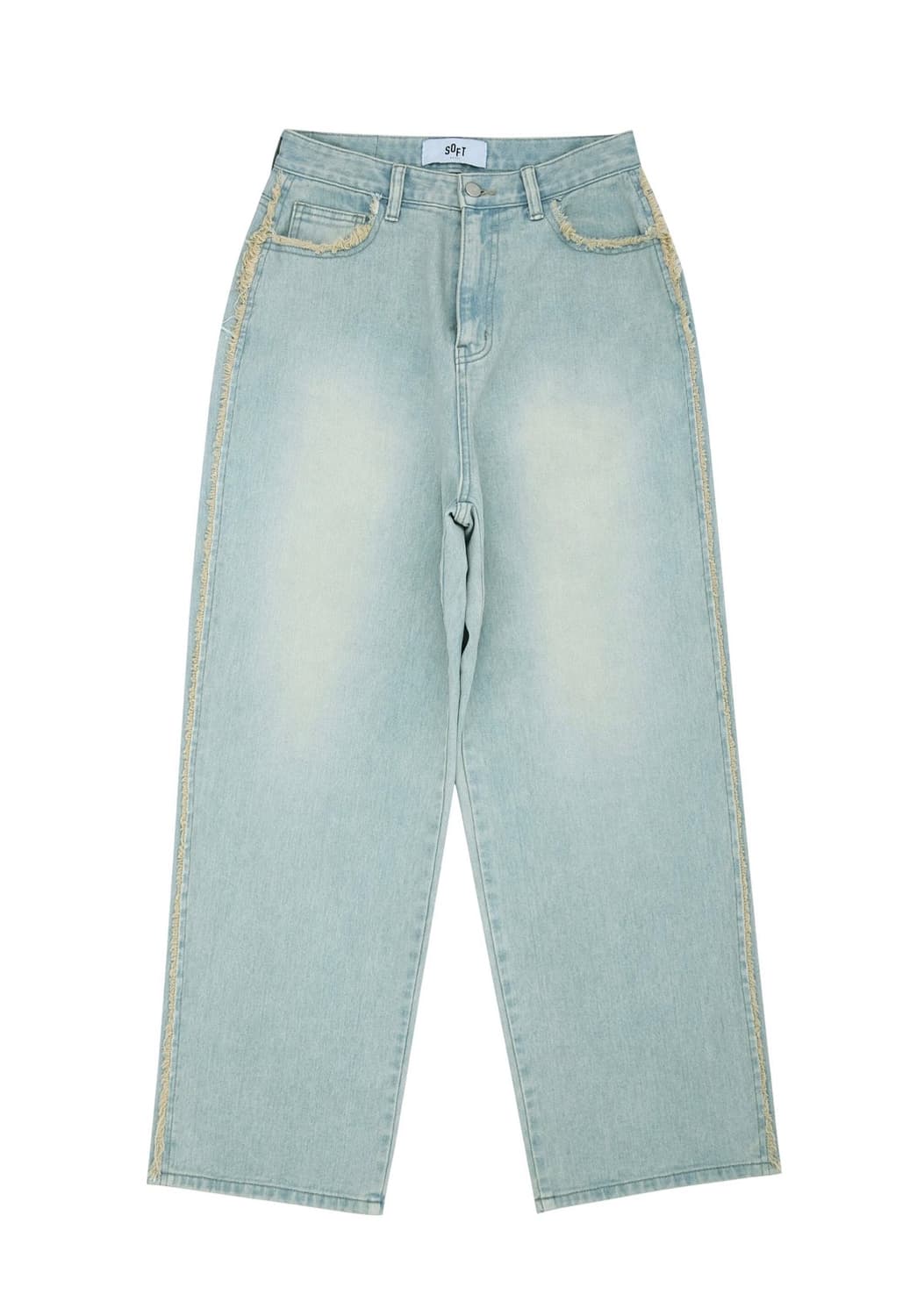 소프트서울 Damage Washing Pants Light Blue 상품이미지3