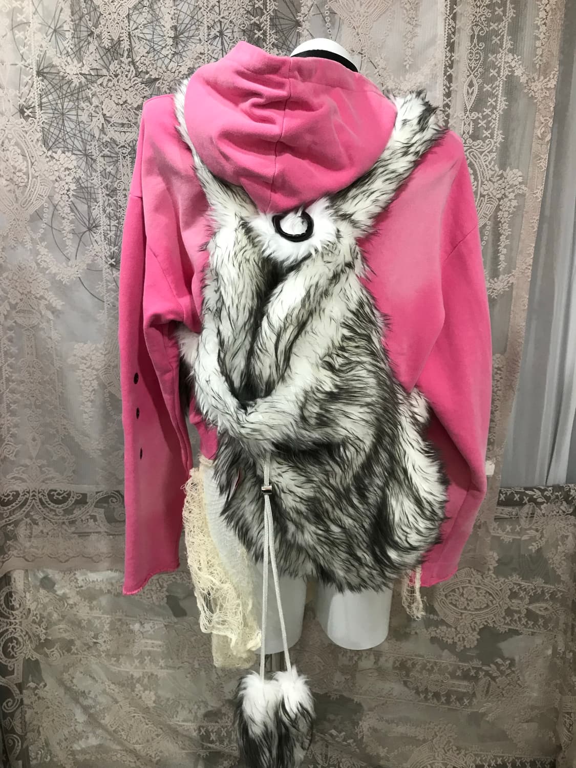 비엑세스 핫핑크 후드티 상품이미지3