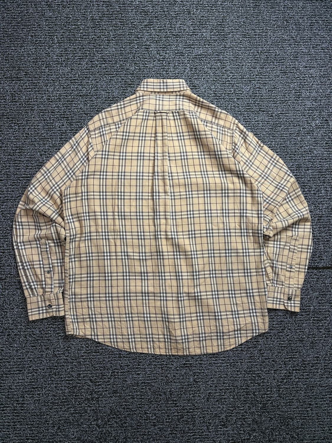 버버리 아카이브 베이지 노바체크 패턴 셔츠 2016 상품이미지5