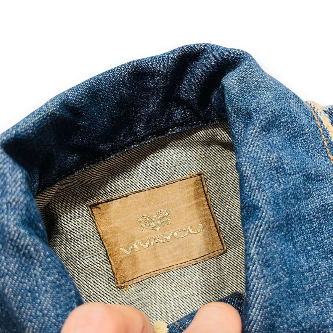 VIVAYOU Destroyed Western Denim Jacket 상품이미지7