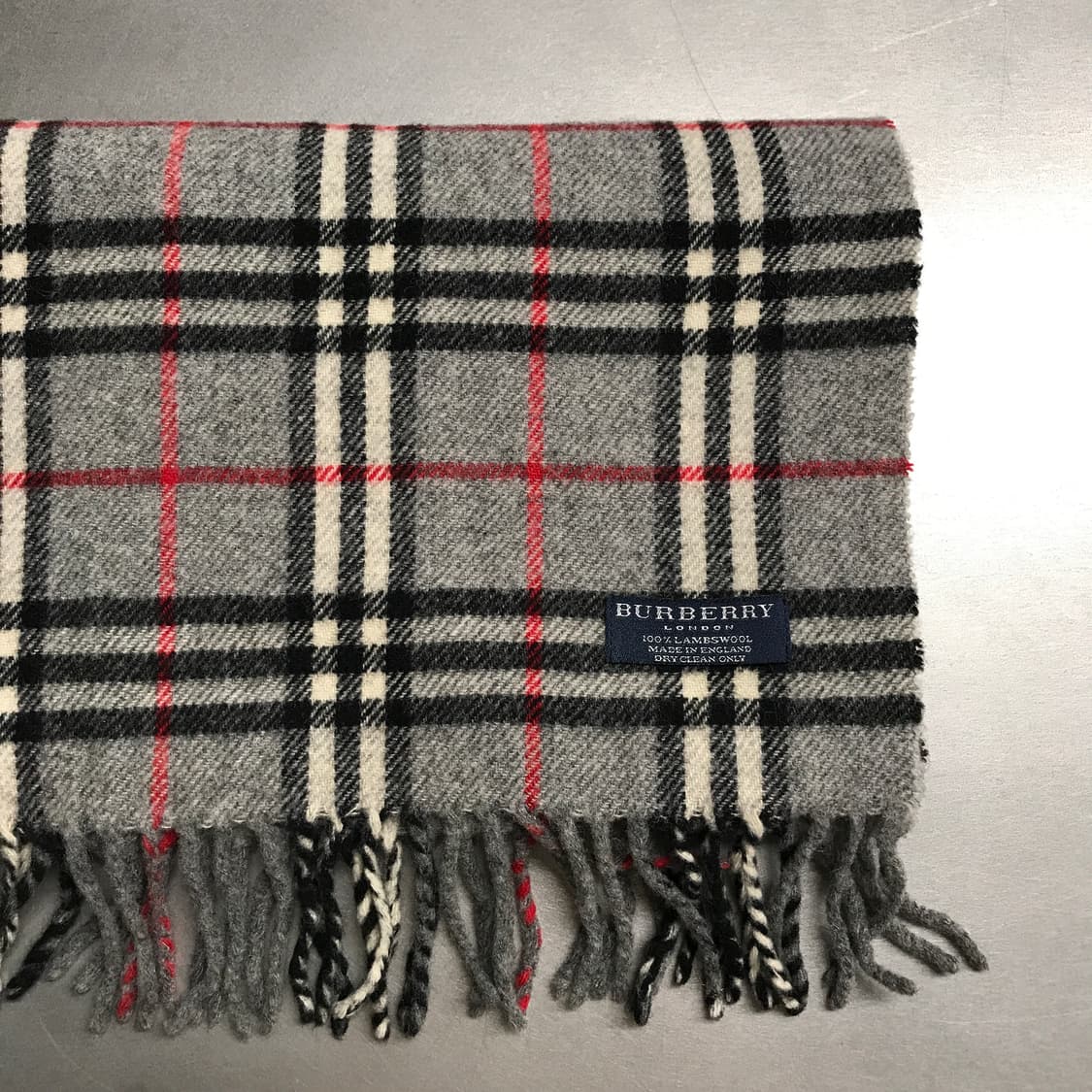 버버리 정품 램스울 머플러 그레이 상품이미지2