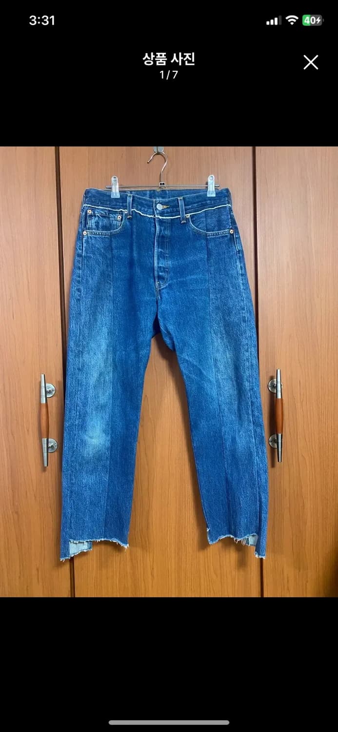 [LEVIS] 리바이스 501 리워크 컷오프 데님팬츠 30사이즈 상품이미지1
