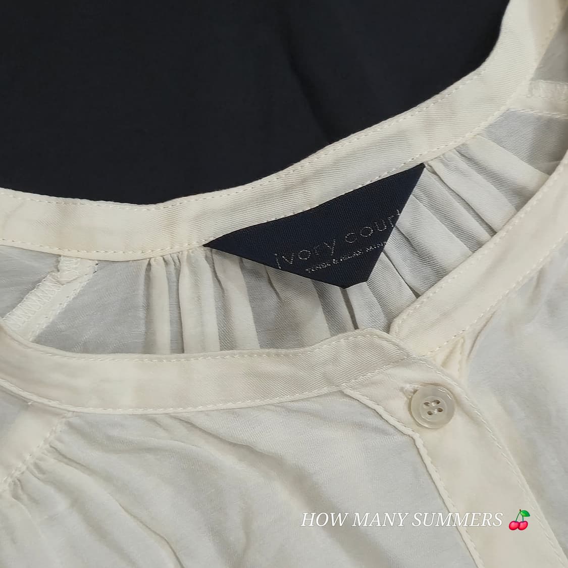 ​ivory court 아이보리코트 면실크 블라우스 가벼운 여름  상품이미지5