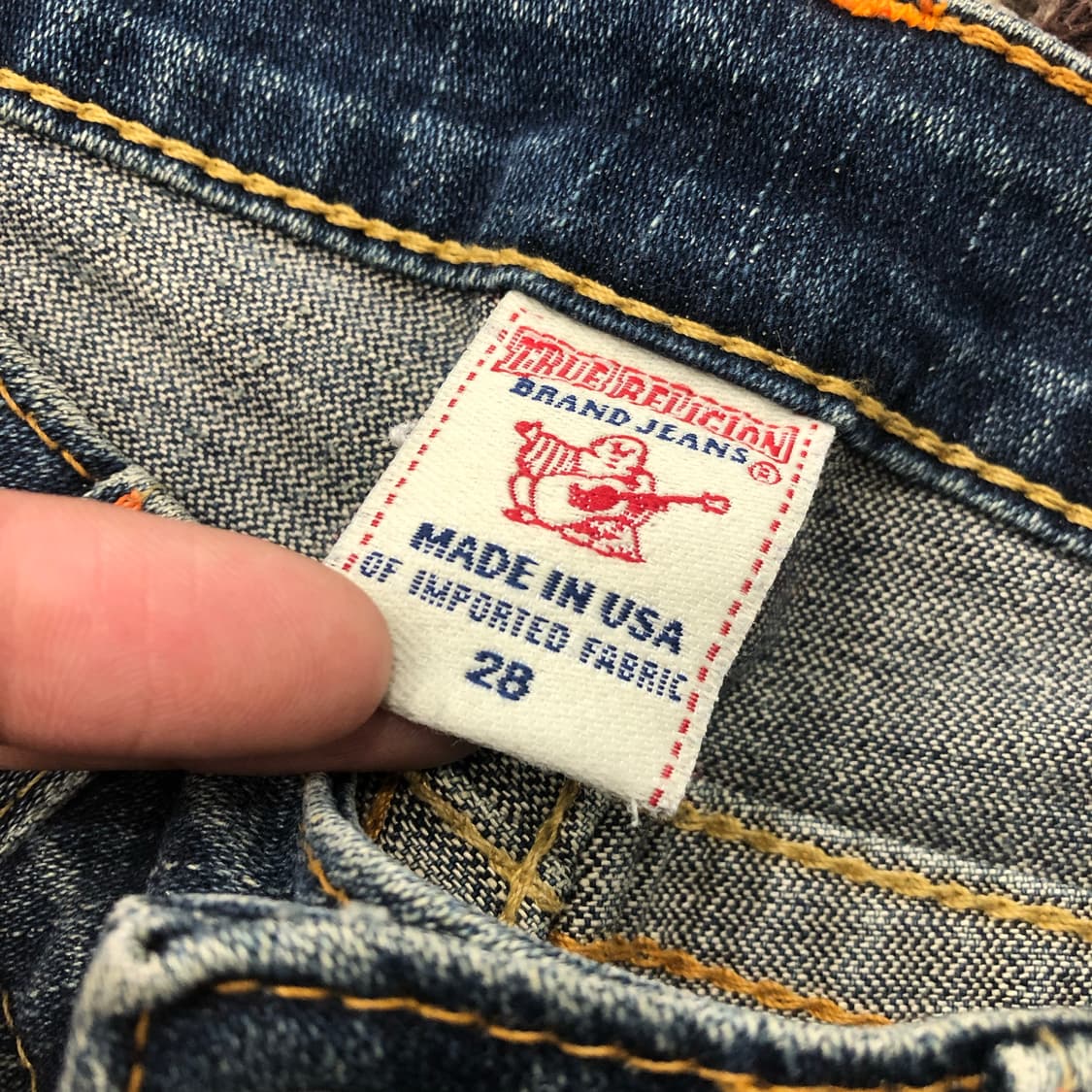 트루릴리전 조이 워싱 디스 부츠컷 데님 팬츠 상품이미지6