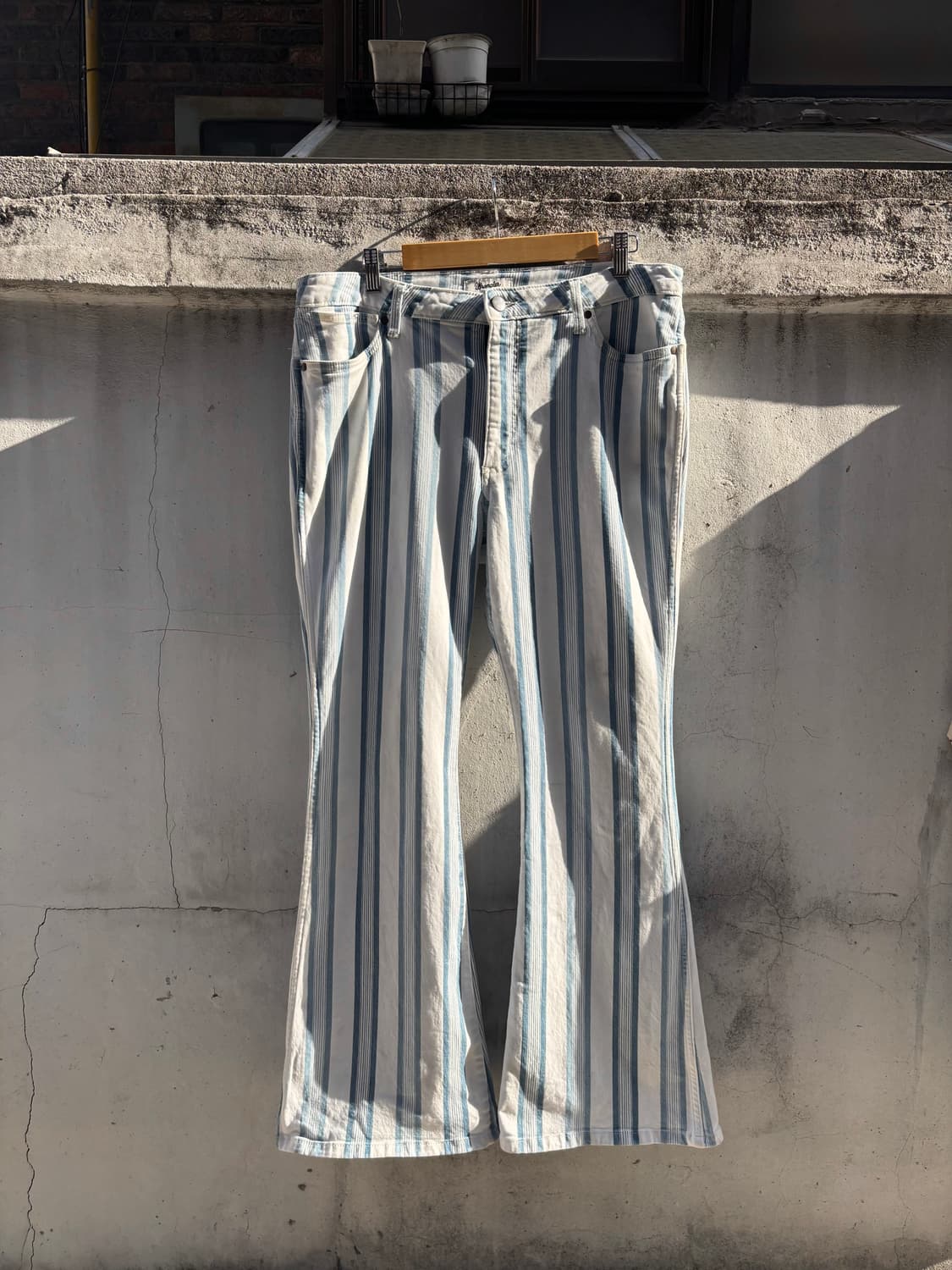 Wrangler Retro 히피 스트라이프 플레어 진  상품이미지1