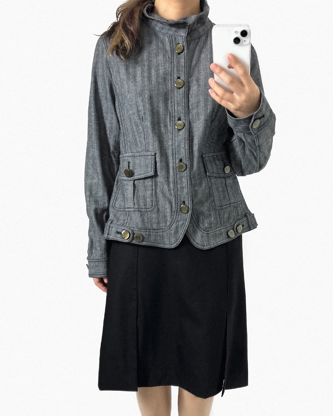 Ralph Lauren wool slit skirt 상품이미지6