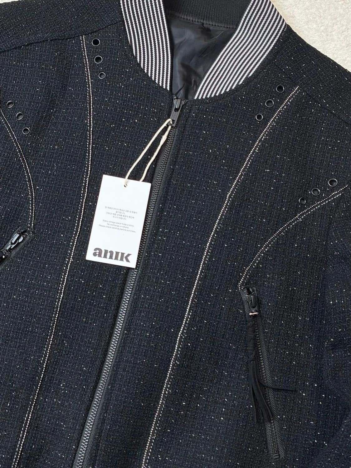 엘무드 홀리데이 트위드 바시티 자켓 PN5963 상품이미지4