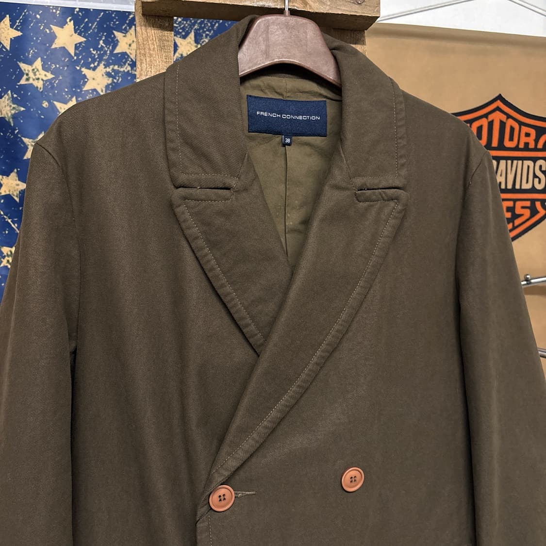 프렌치 커넥션 밀리터리 복각 더블 브레스트 롱코트 덩케르크 N487 상품이미지3