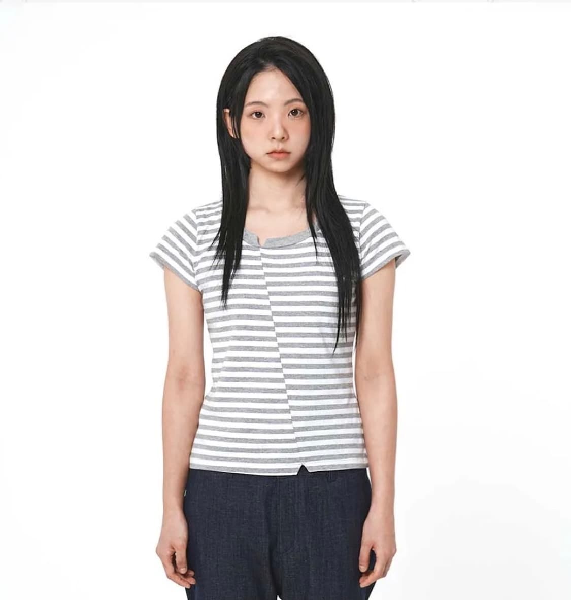사파리스팟 1/2 Block Stripe T-shirt  상품이미지1