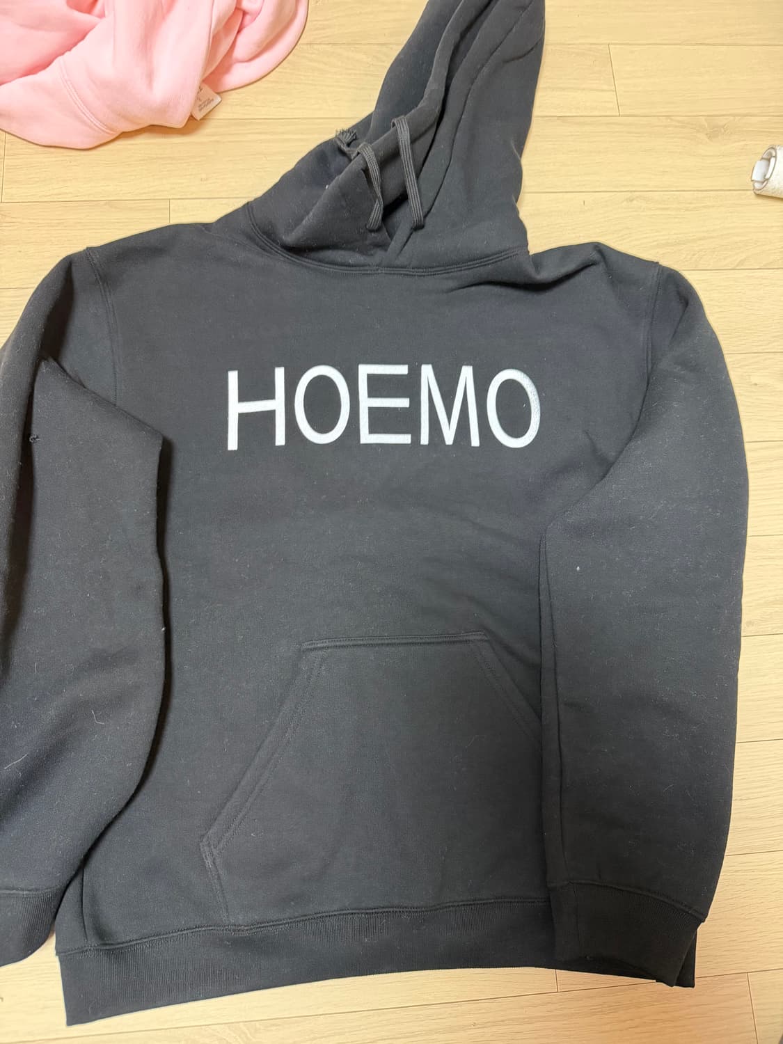 빨간줄 빨간스쿨 블랙 hoemo 후디 2사이즈 상품이미지1