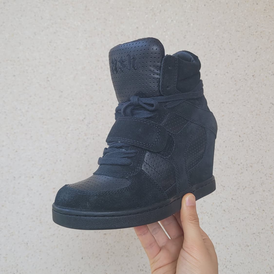 아쉬 ash 하이탑 웨지힐 블랙 37 235 240 상품이미지2