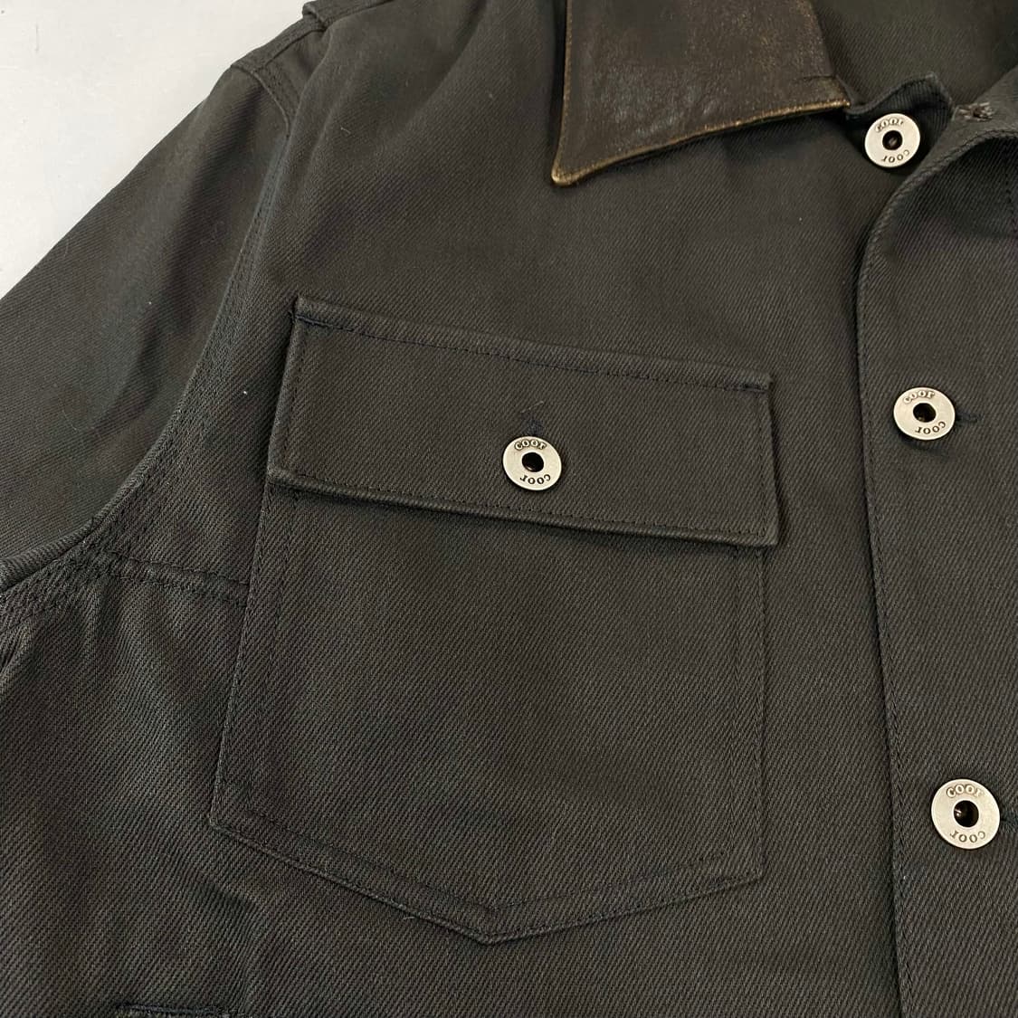 쿠어 레더 패치 워크 필드 자켓 (110) 상품이미지5