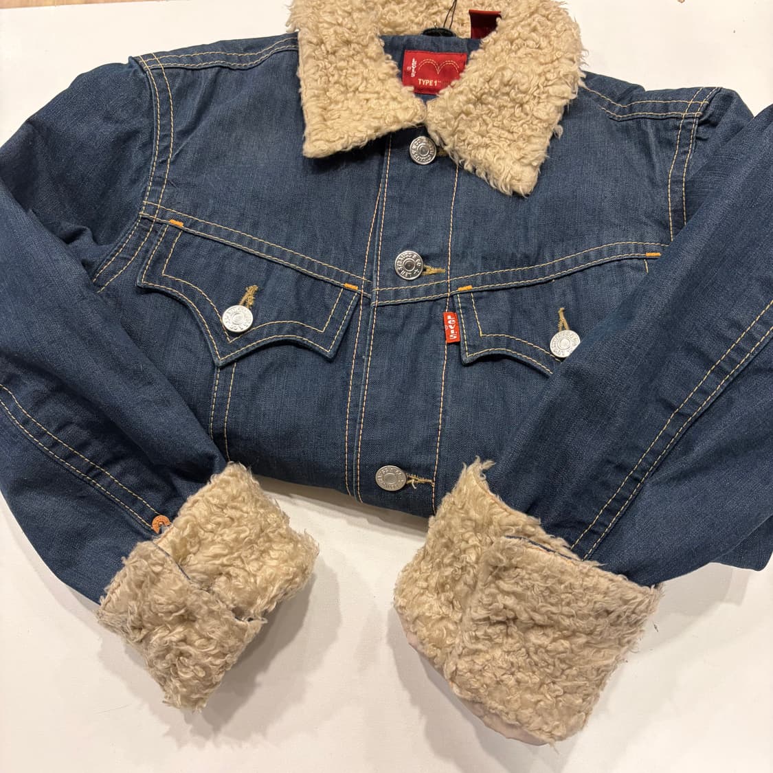 [M] 리바이스 타입 1 쉐르파 데님 자켓 청자켓 B386 상품이미지9