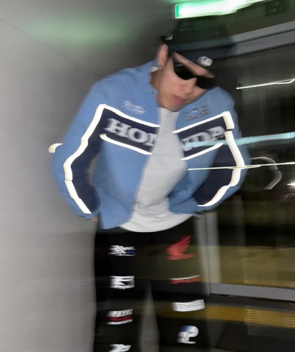 S, 실착 1회 / 혼다 모터사이클 레이싱 블루종 자켓  상품이미지6