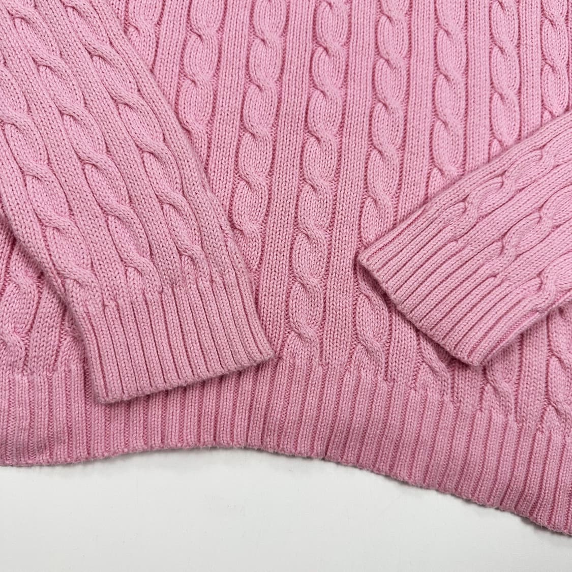 폴로 랄프로렌 포니 레트로 핑크 케이블 니트 (XL 여성추천) 상품이미지5