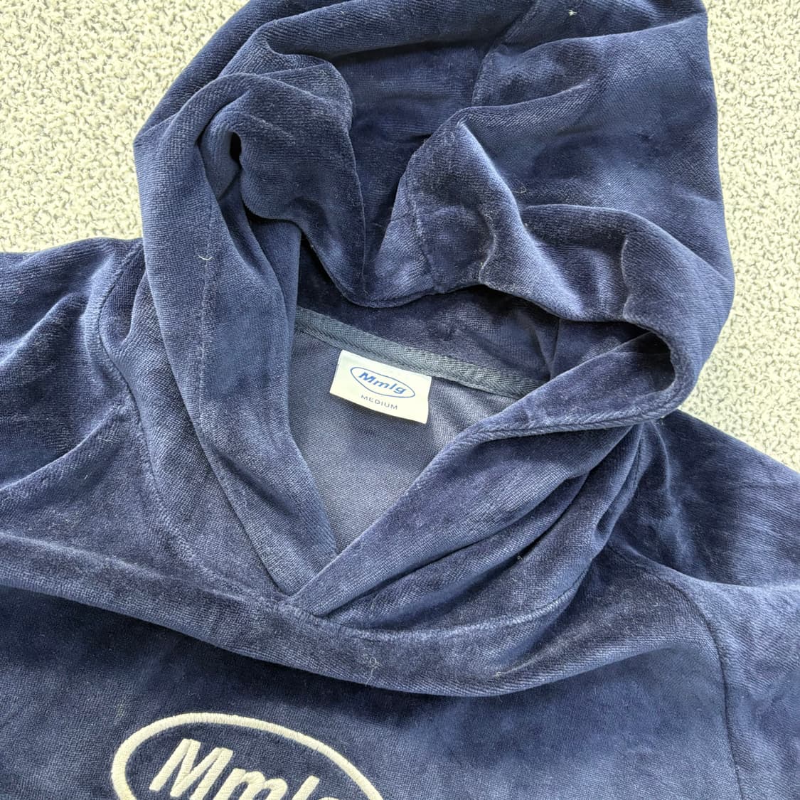 M 엠엠엘지 후드 벨벳 긴팔티 0311J 상품이미지2