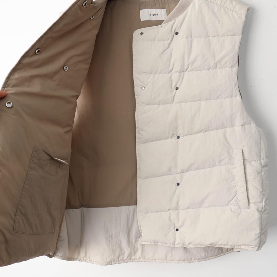66/시스템 구스다운 패딩 조끼 상품이미지6