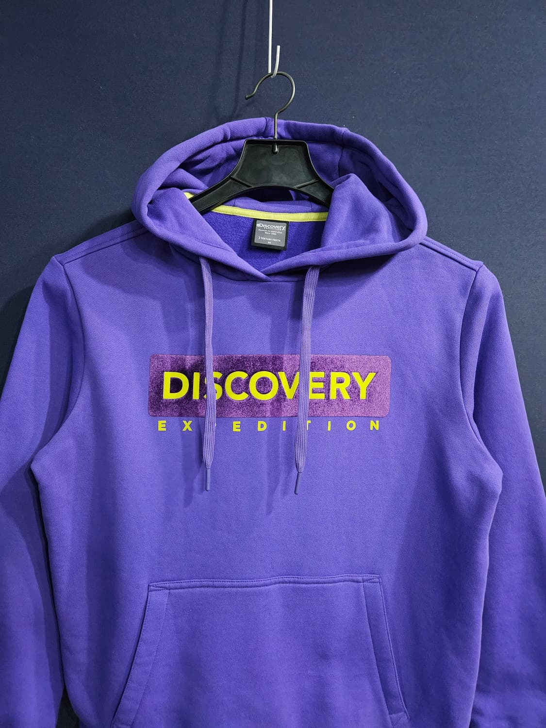 디스커버리 퍼플 남성 95 기모 포켓 후드티  상품이미지7