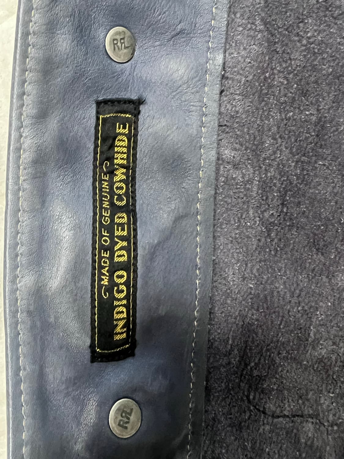 RRL Lot 271 인디고 다잉 레더자켓 상품이미지6