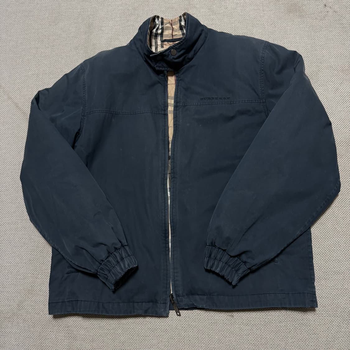 버버리 체크 퀄팅 헤링턴 자켓 상품이미지1