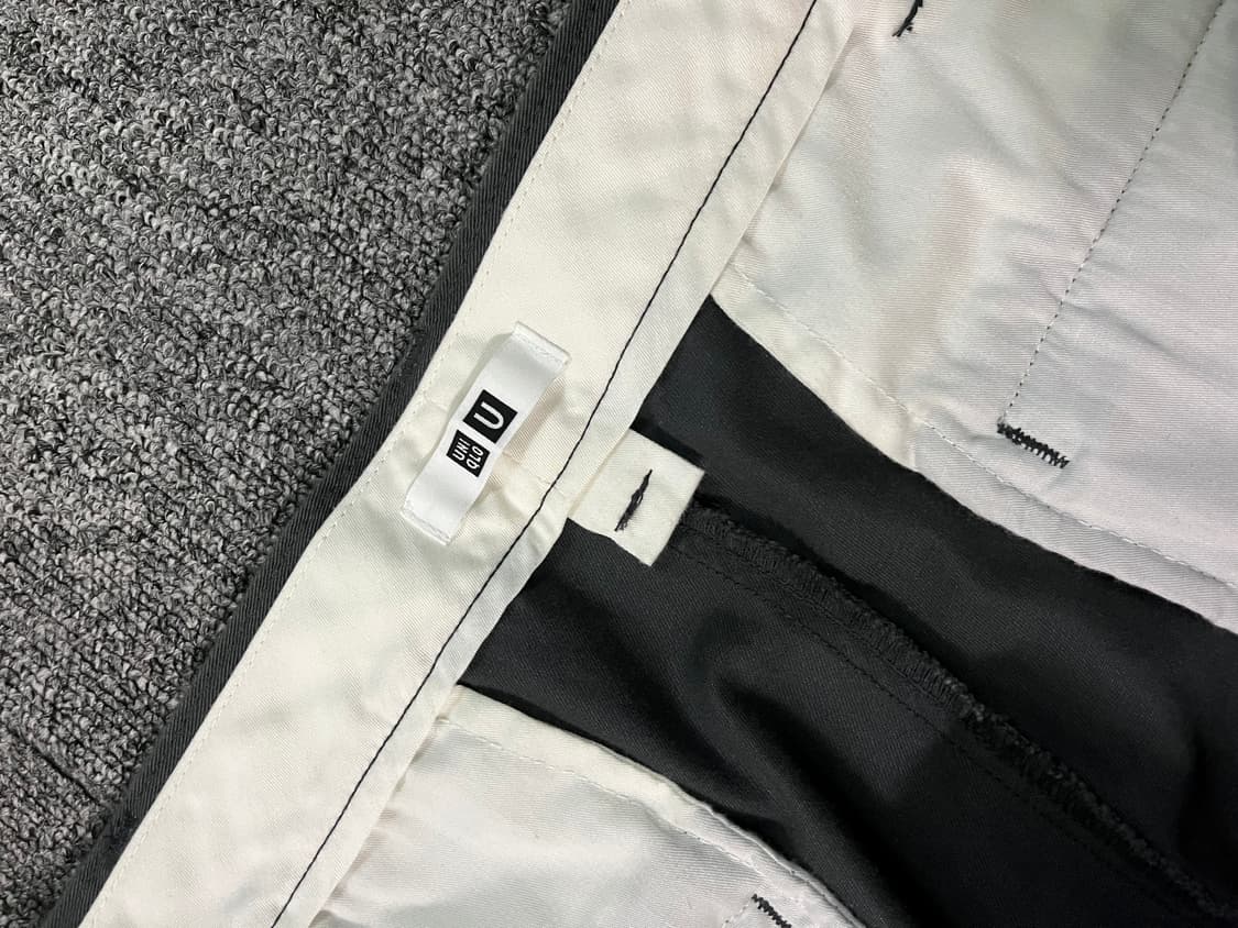 유니클로U 코튼 원턱 팬츠 그레이 상품이미지3