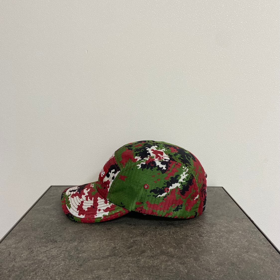 (OS) 슈프림 박스로고 캠프캡 모자 21FW 립스탑 레드 카모 상품이미지2